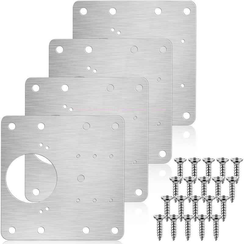 Furniture Hardware Fixing Screws - 2/10 комплектов ремонтных пластин для петель,