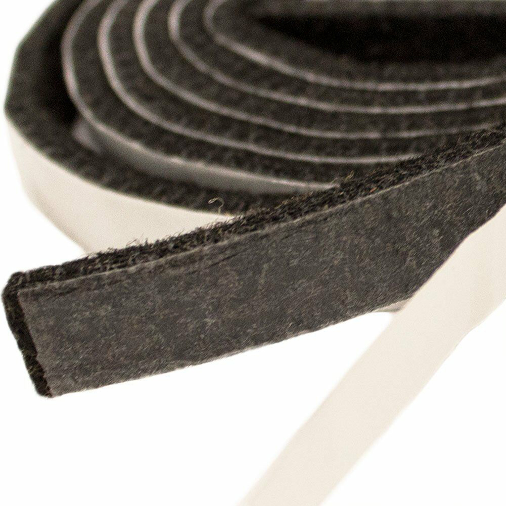 Furniture Hardware Black - Тихая фетровая полоска Самоклеящаяся фетровая мебельная