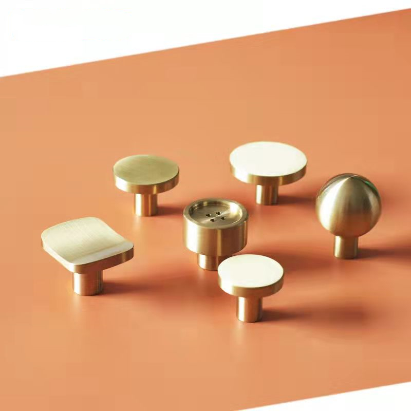 Drawer Pull Gold - Современные Твердые Латунные Ручки для кухонных