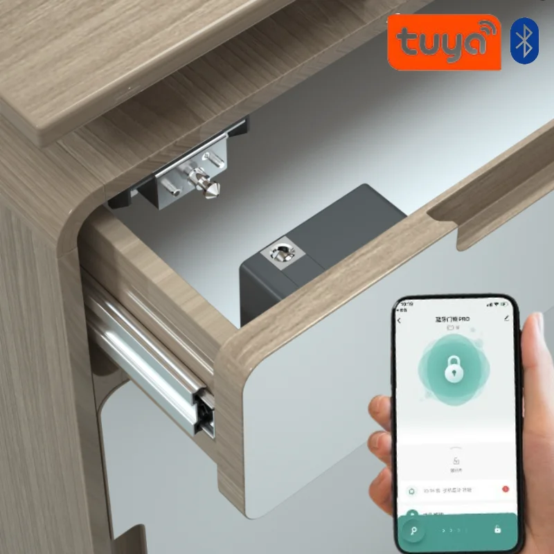 Furniture Hardware Bolts - Умный дверной замок Tuya, невидимый электронный
