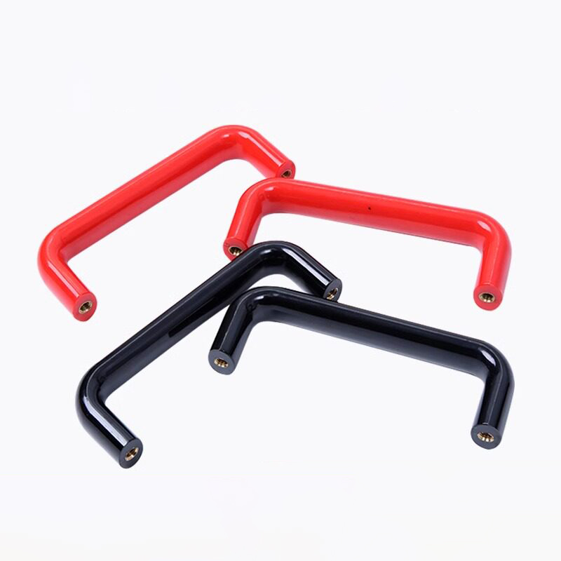 Красная/черная овальная ручка  – обзор и цена Furniture Hardware Black