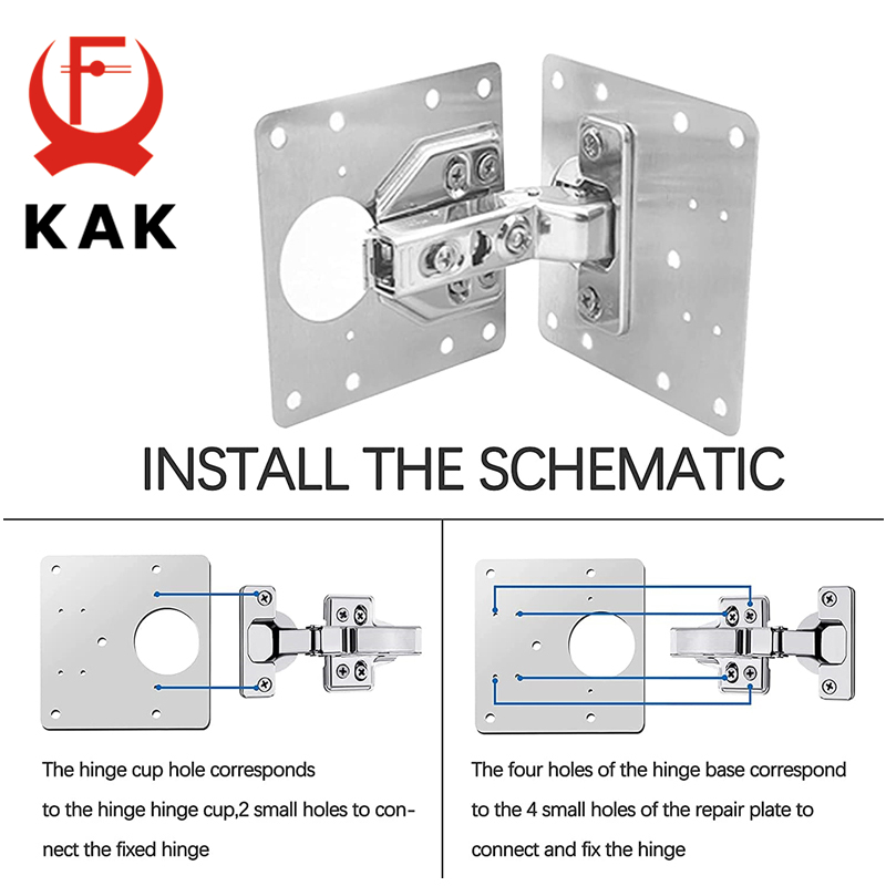 KAK 8 шт., ремонтная пластина  – обзор и цена Furniture Hardware Fixing Screws
