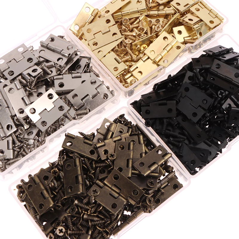50 шт./кор. петли + 200 винтов – обзор и цена Furniture Hardware Black