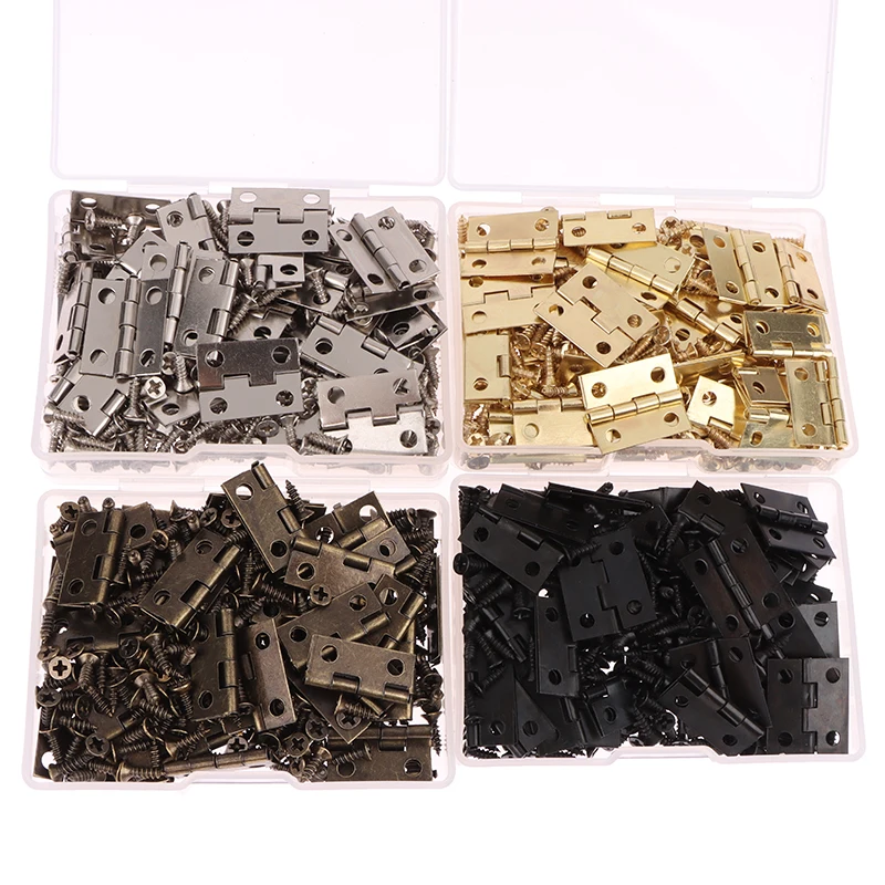 50 шт./кор. петли + 200 винтов – обзор и цена Furniture Hardware Black