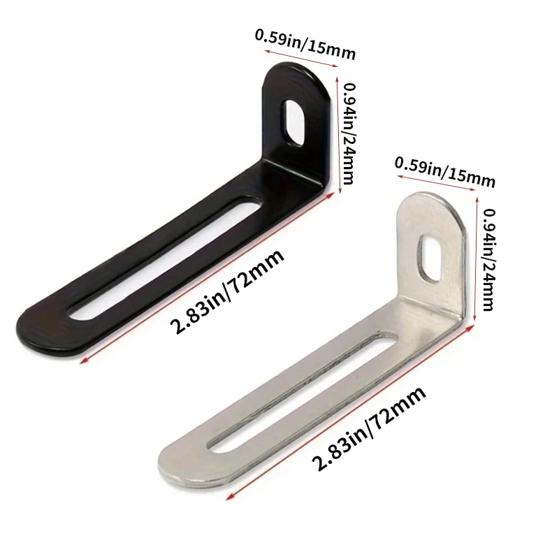 10 шт. L-образные регулируемые – обзор и цена Furniture Hardware Black