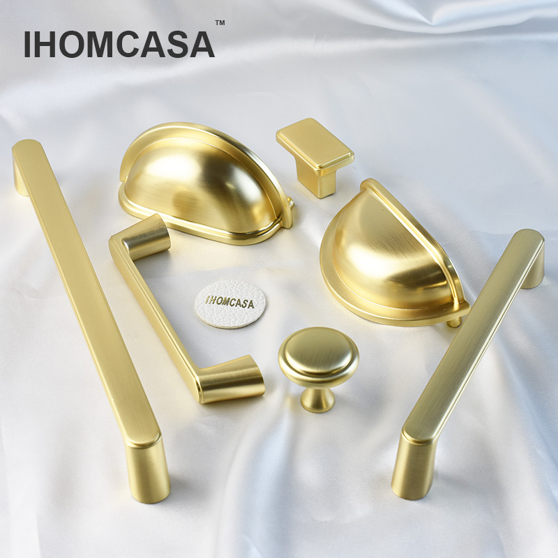 Золотые ручки IHOMCASA для хра – обзор и цена Drawer Pull Gold