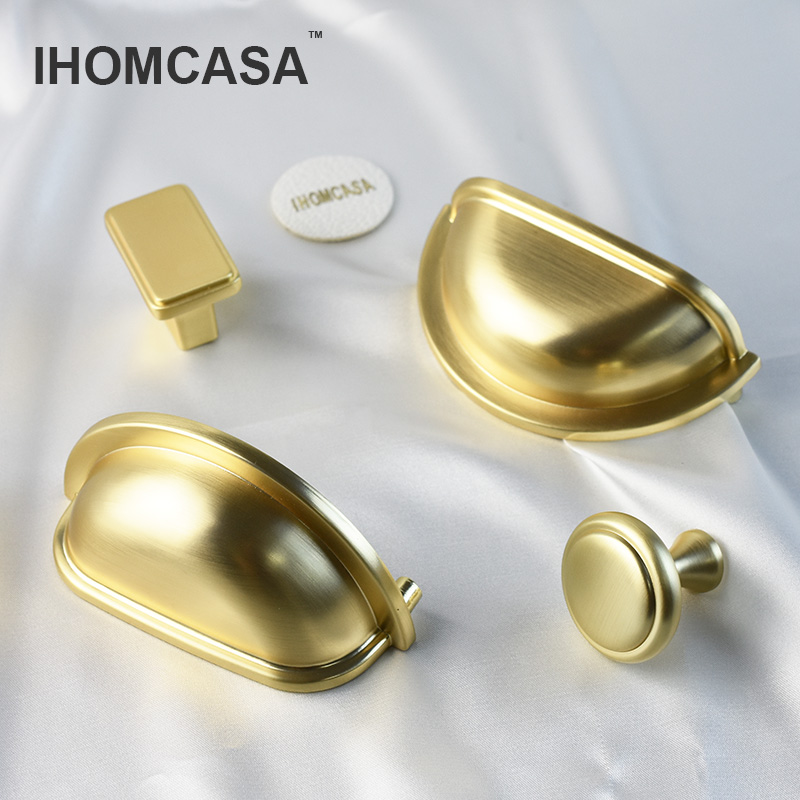 Золотые ручки IHOMCASA для хра – обзор и цена Drawer Pull Gold