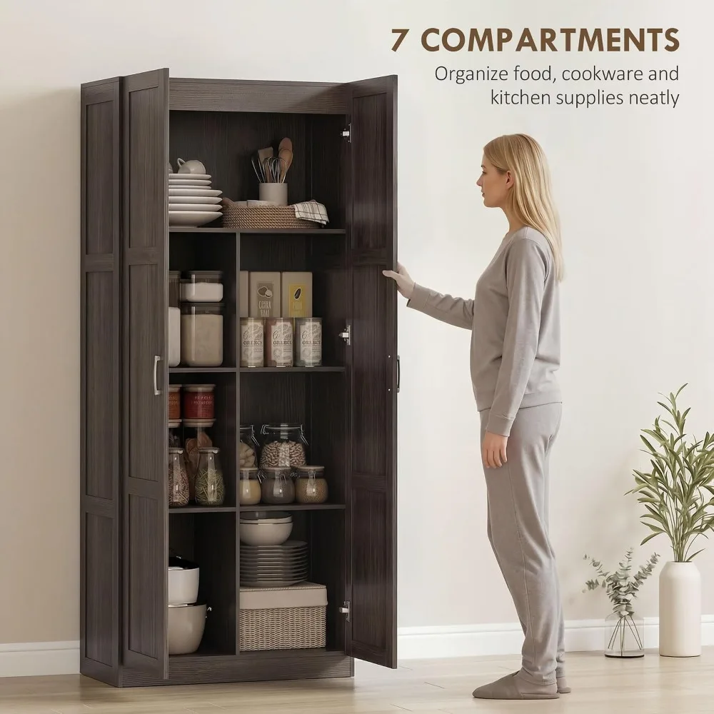 HOMCOM 71-дюймовый высокий кух – обзор и цена Soft Close Hinge