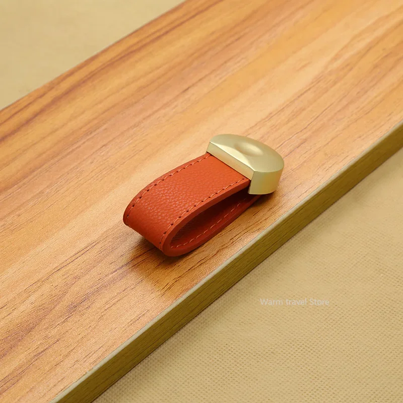 1 шт., кожаная ручка, ручки дл – обзор и цена Furniture Hardware Black