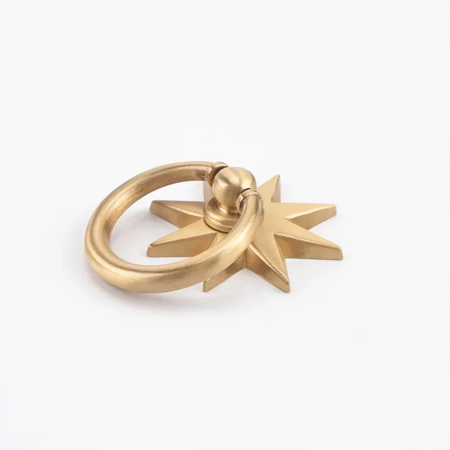 Ручки для шкафов в форме звезд – обзор и цена Drawer Pull Gold