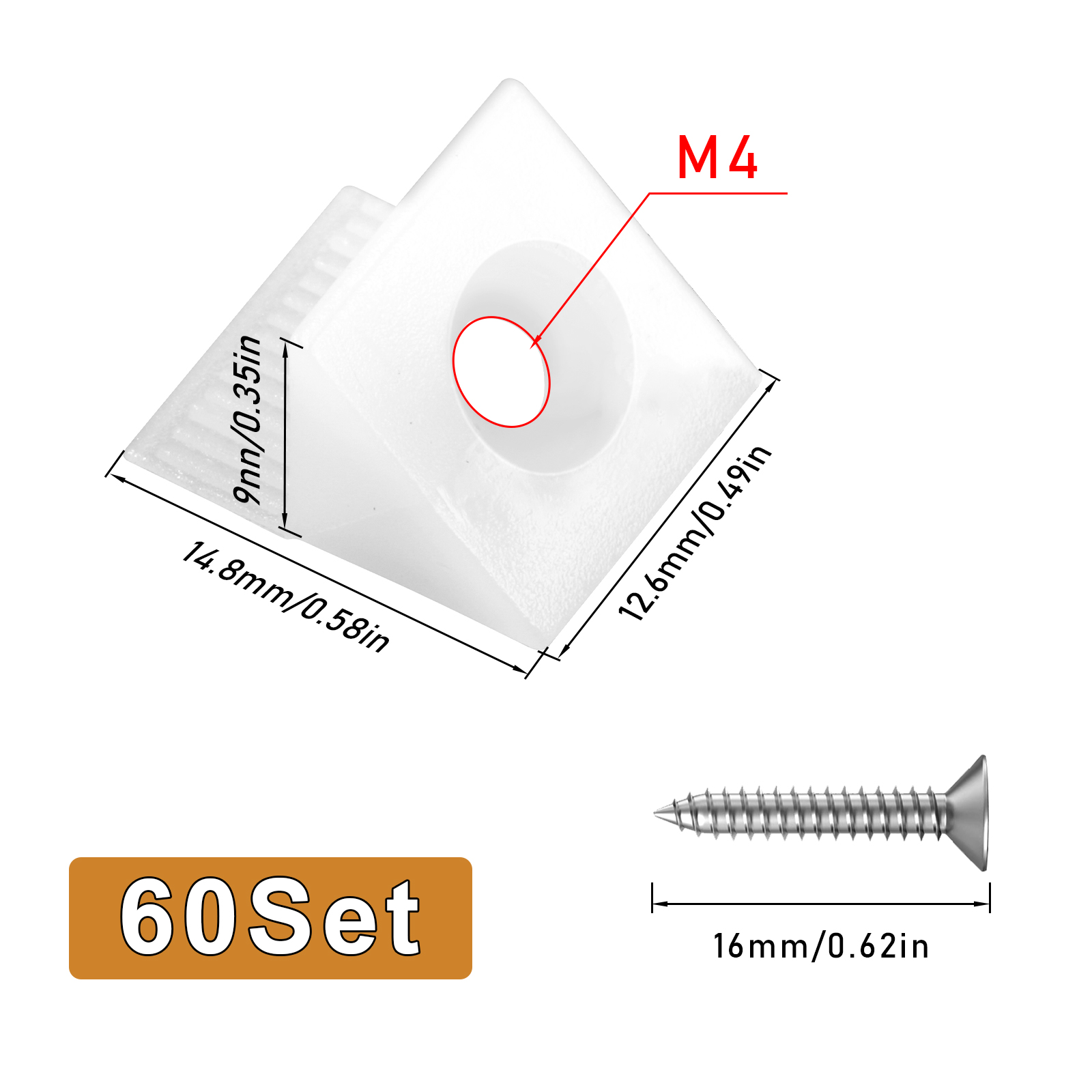 60 комплектов, ремонтный крепе – обзор и цена Furniture Hardware Fixing Screws