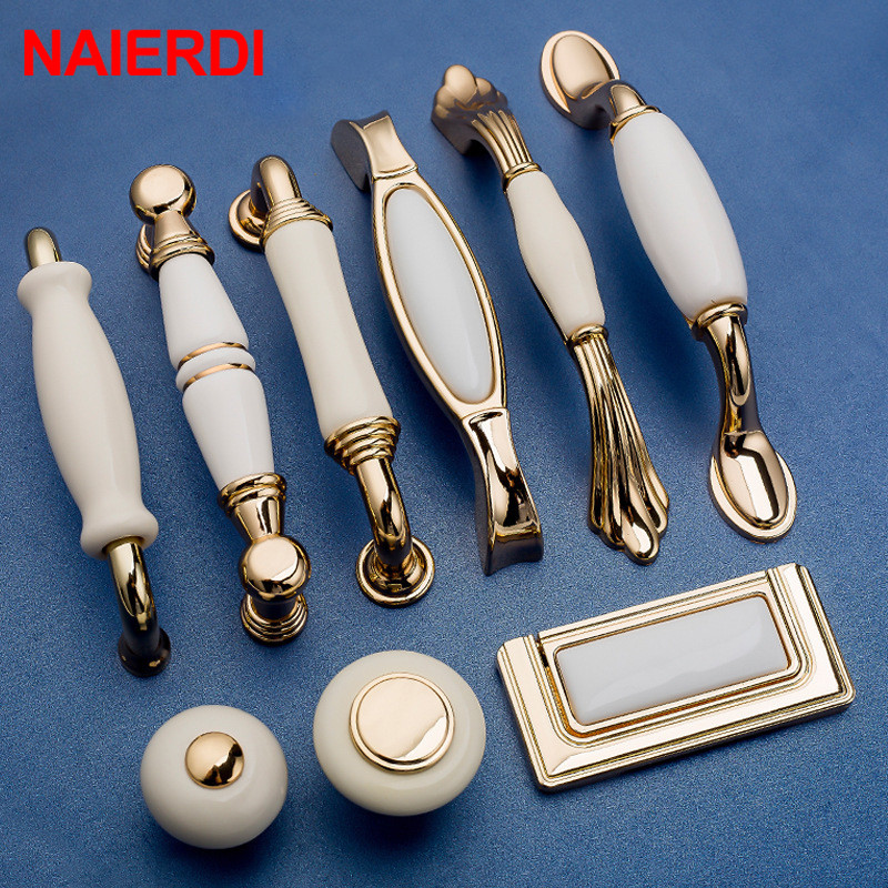 NAIERDI золотисто-белые кремов – обзор и цена Drawer Pull Gold