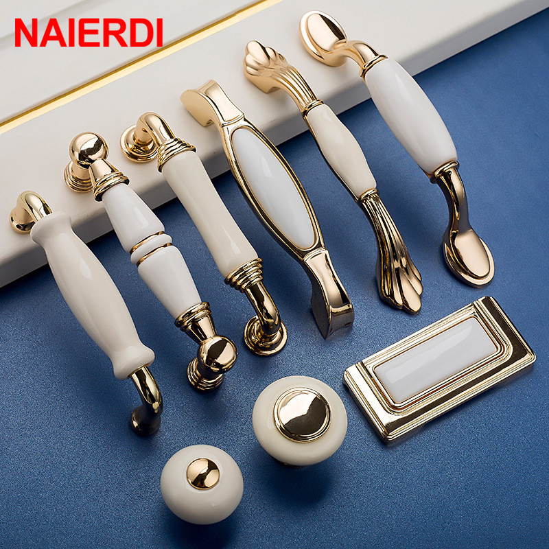 NAIERDI золотисто-белые кремов – обзор и цена Drawer Pull Gold